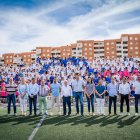 El Ayuntamiento de Roquetas arropando al Aguadulce.