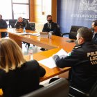 Reunión en el Ayuntamiento sobre las cámaras de videovigilancia.