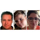 Fotografías que circulan en redes sociales del padre y los dos pequeños