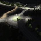 Diseño del nuevo puente junto al anterior paso destinado a peatones y bicicletas.