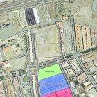 Plano del lugar en el que está la parcela cedida para el nuevo Cuartel de la Guardia Civil en Vícar.