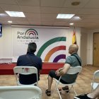 Sede de Por Andalucía en la noche electoral