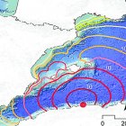 Tiempo de llegada de un tsunami a la costa almeriense.