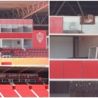 La zona de cabinas de radio también será roja para el inicio de la temporada 22-23.