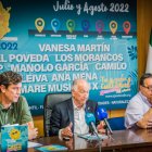 Juanjo Salvador, Gabriel Amat y José Juan Rubí durante la presentación.