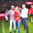 El Assy, Gonçalves y Yilmaz en la fiesta del ascenso. Ya planifican la temporada.