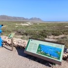 Mirador de las Salinas desde donde se podían ver las aves, ahora ausentes