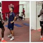 Umar Sadiq charló con Rubi antes de continuar con el trabajo en la sala médica.