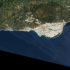 Imágenes del mar de plástico del Poniente capturadas por el satélite de la NASA.