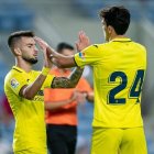 El roquetero celebra su gol en Portugal.