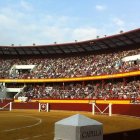 Imagen de la Plaza de Toros de Roquetas de Mar.
