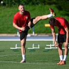 Rodrigo Ely en el Anexo del Power Horse Stadium.