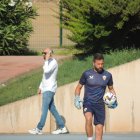 Mohamed El Assy, este sábado en el campo Anexo, este sábado.