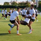 Sadiq se lo pasa bomba en cada entrenamiento.