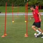 Pozo en el campo Anexo del Power Horse Stadium.