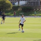 Pozo este martes en el campo Anexo del Power Horse Satadium.