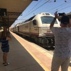 Imagen de archivo de un tren en la estación de Almería.