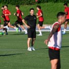 Rubi en el campo Anexo del Power Horse Stadium.