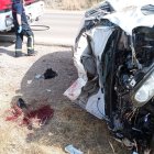 Instantes después del accidente.