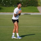 Lazo en el campo Anexo del Power Horse Stadium.