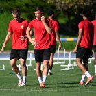 Maras en el campo Anexo del Power Horse Stadium.