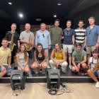 Vincent David, Diego Cruz, profesores y alumnos que asistieron a la clase magistral.