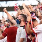 Abonados del Almeria en el Power Horse Stadium.