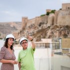 María del Mar Vázquez durante la visita a la obra del Ayuntamiento