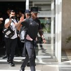 Vinicius en el aeropuerto de Almería.
