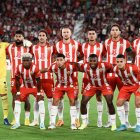 El once de Almería ante el Real Madrid.