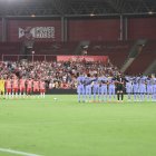 Almería y Real Madrid antes de dar comienzo a la temporada 2022-2023.