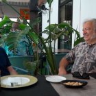 Chipo Martínez charla con el periodista Izan Guerrero en Casa Sevilla.