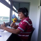 Pepe Morago en el Estadio Martínez Valero.