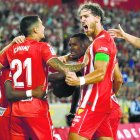 Babic grita con rabia después del gol de Ramazani al Real Madrid.