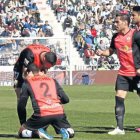 El Almería celebrando su última victoria fuera de casa en Primera.