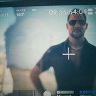 David Bisbal grabado por una cámara.