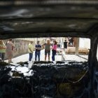 La alcaldesa y concejales visitan el rodaje.