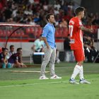 Rubi en una de las fases del partido contra Osasuna.