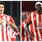 Darwin Núñez y Umar Sadiq, los dos últimos grandes delanteros del Almería.