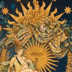 Fragmento del cartel anunciador de la procesión magna de Almería.