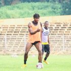 El Bilal Touré en el entrenamiento con la Selección de Mali.