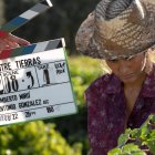 Megan Montaner, en el inicio de rodaje de Entre Tierras, la serie de Boomerang TV para Antena 3 que se rodará en Almería.