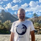 Víctor Matellano, el pasado agosto en la Rambla Viciana de Tabernas.