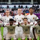 El once de la Selección de Bélgica Sub-21 con Ramazani.