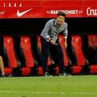 Rubi en el Sánchez Pizjuán como entrenador del Real Betis.