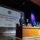 José Carlos Gómez Villamandos, consejero de Universidad, Investigación e Innovación, y Carmelo Rodríguez, rector de la UAL.