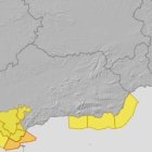 Mapa de avisos de la Aemet.