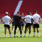 Rubi y la plantilla tienen mucho trabajo por delante esta semana.