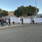 Acción de protesta llevada a cabo en el IES Santa María del Águila.