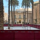 Imagen de archivo del montaje de la carrera oficial de la Semana Santa de 2022.